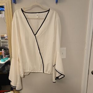Truth Ivory Top with Black Trim